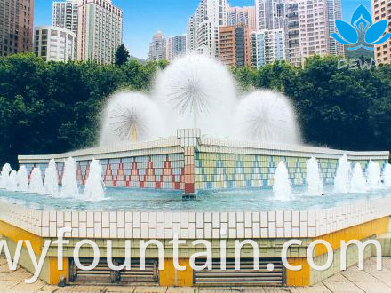 modern water fountain